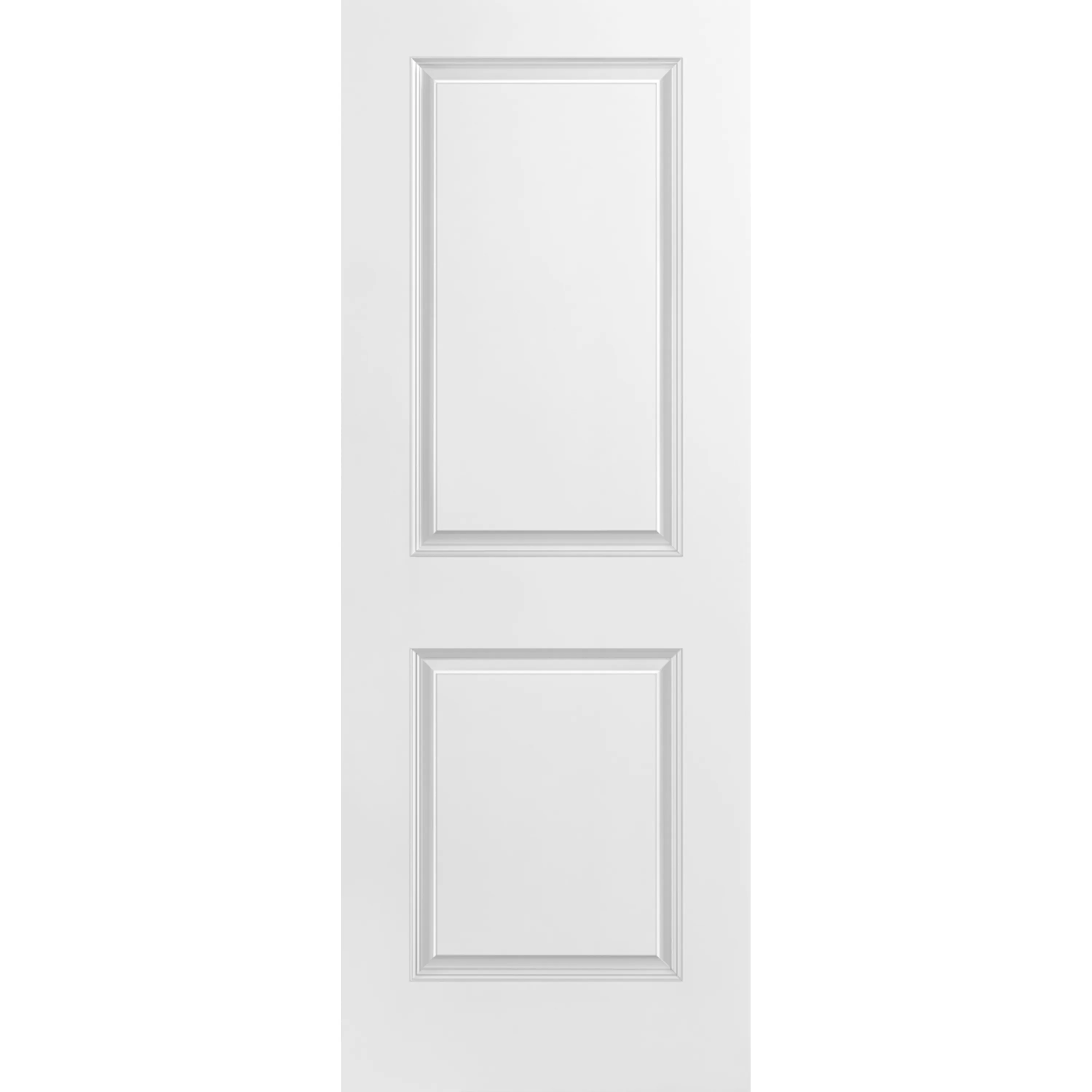 28"x80" 2 Panel Square Smooth Moulded Panel Door Hollow Core
