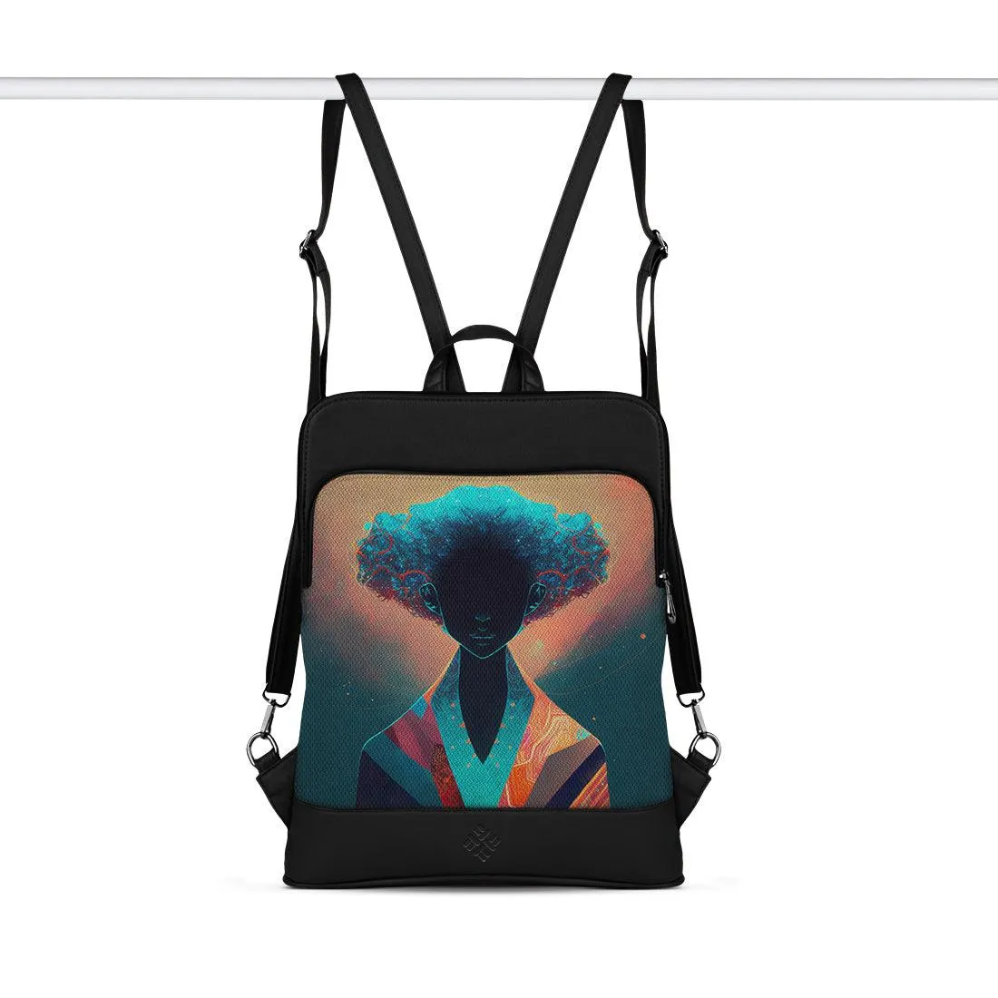 Black Laptop Backpack Neopunk