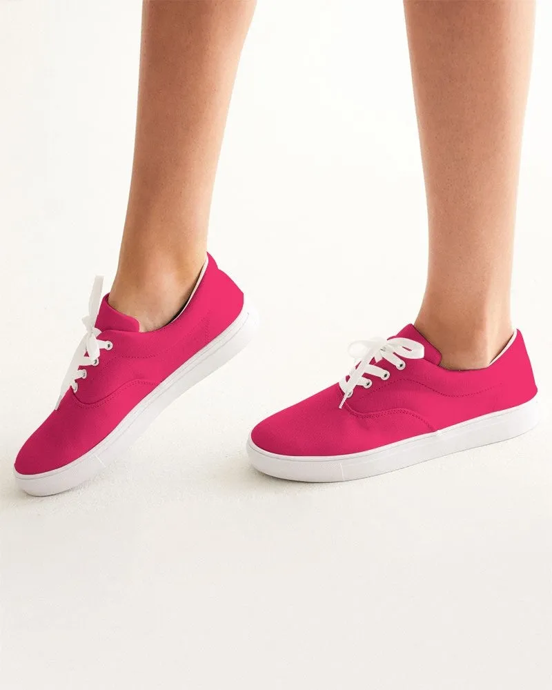 Bright Pink Women's Canvas Sneakers | Women's | Bright Pure Pink | C0M100Y50K0