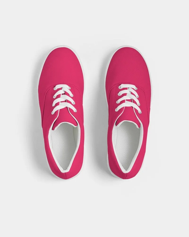 Bright Pink Women's Canvas Sneakers | Women's | Bright Pure Pink | C0M100Y50K0