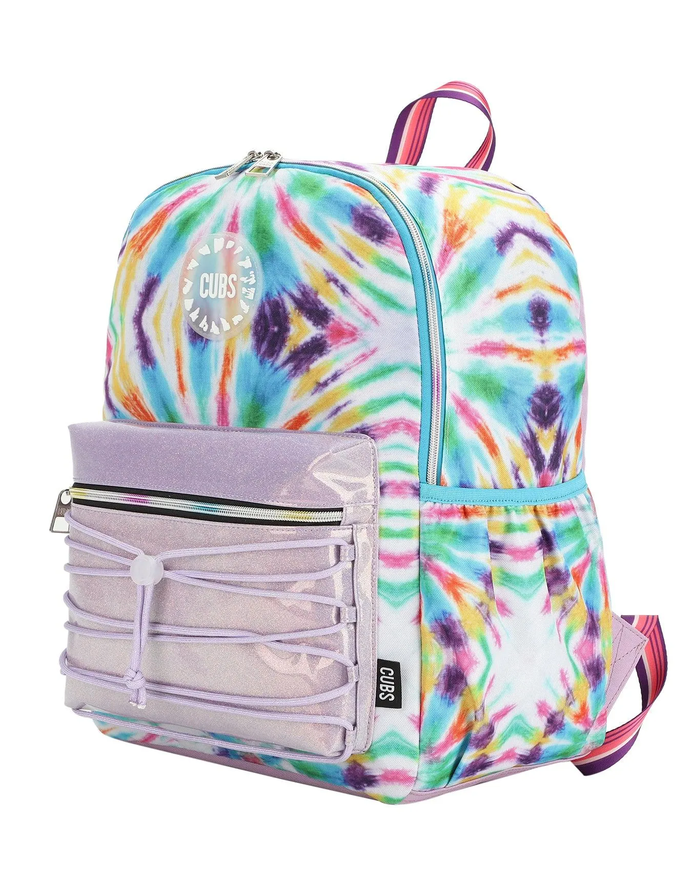 Cubs Pink And Purple Tie Dye High School Backpack