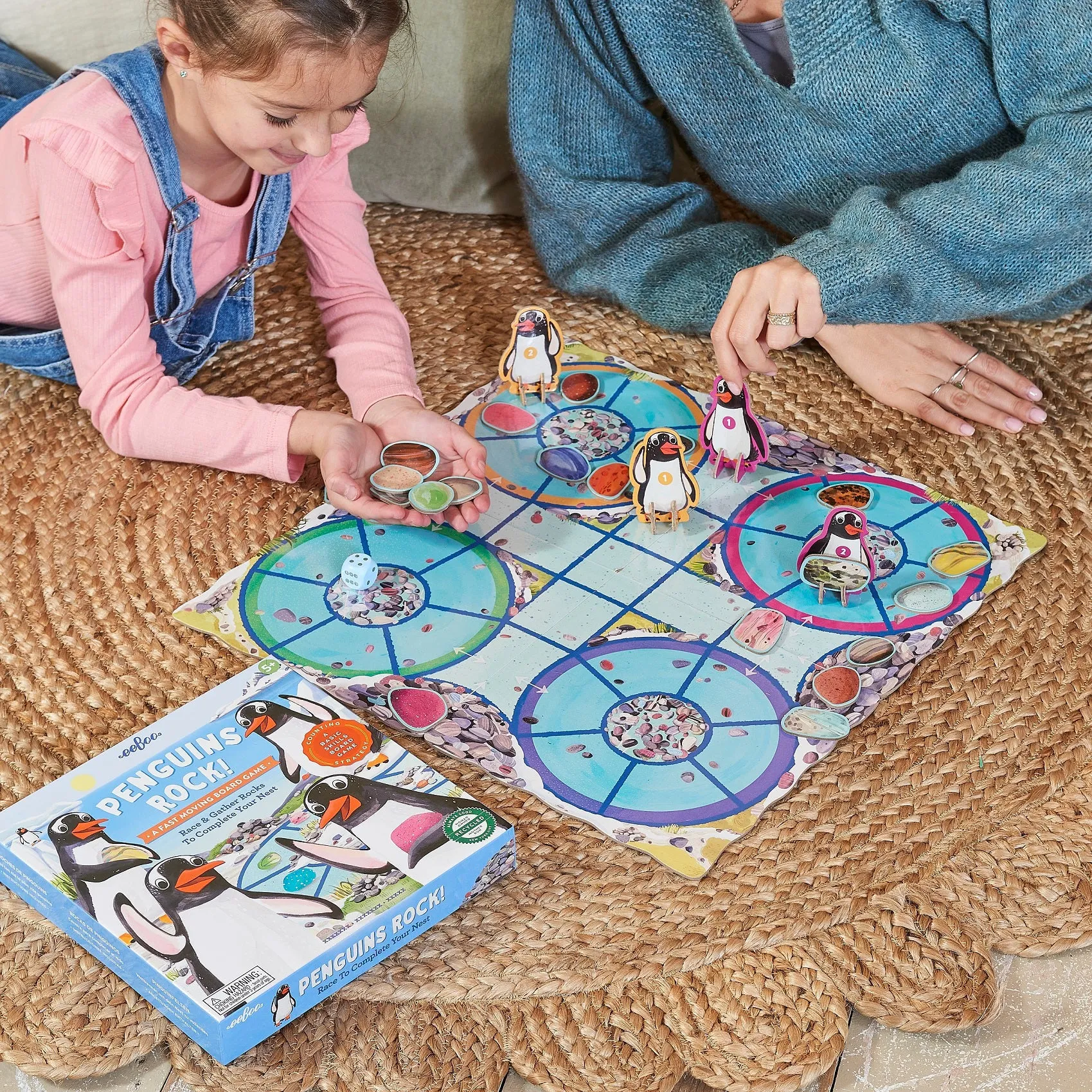 eeBoo Penguins Rock! Board Game