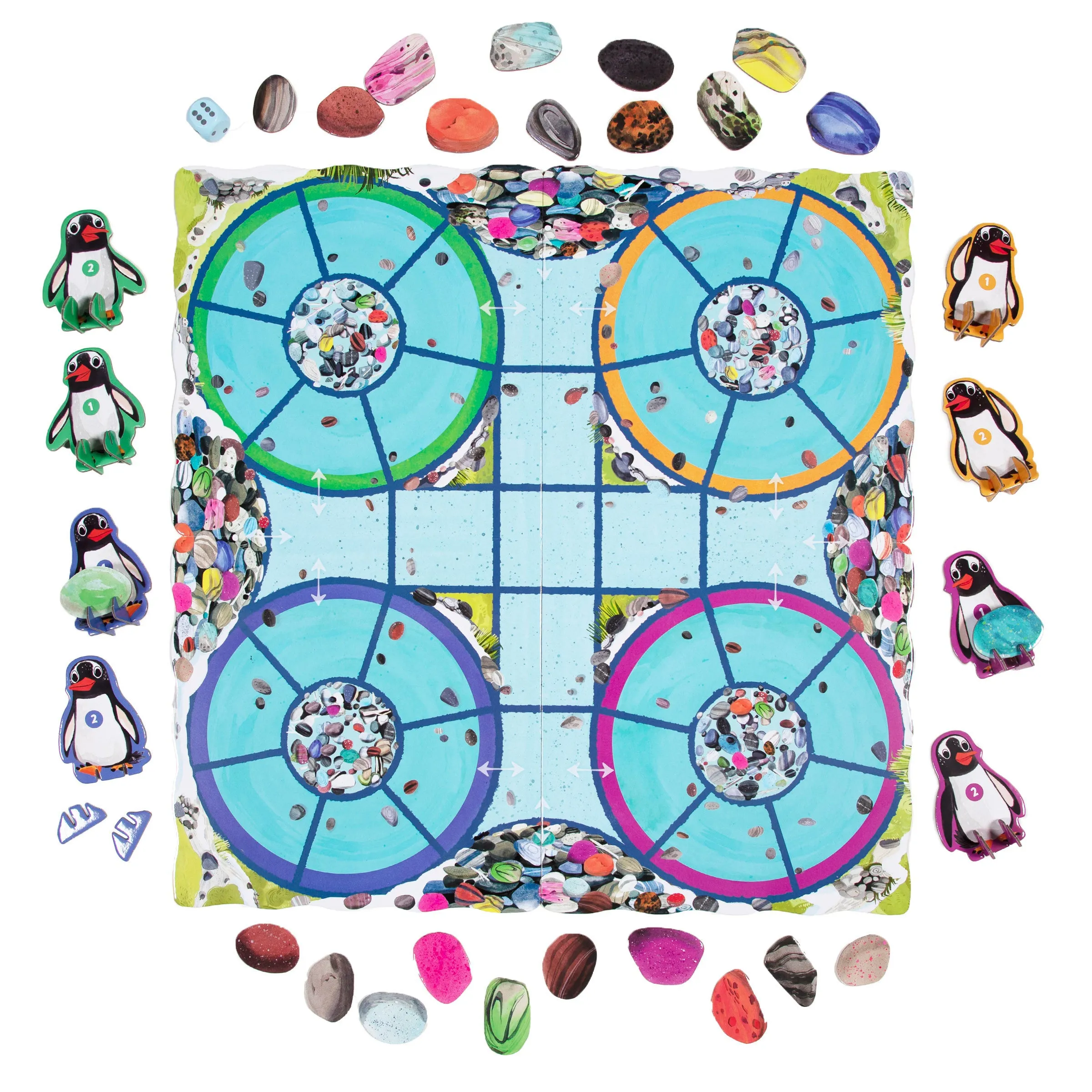 eeBoo Penguins Rock! Board Game