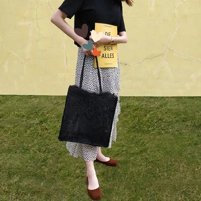 Embroidered Hollow Bag