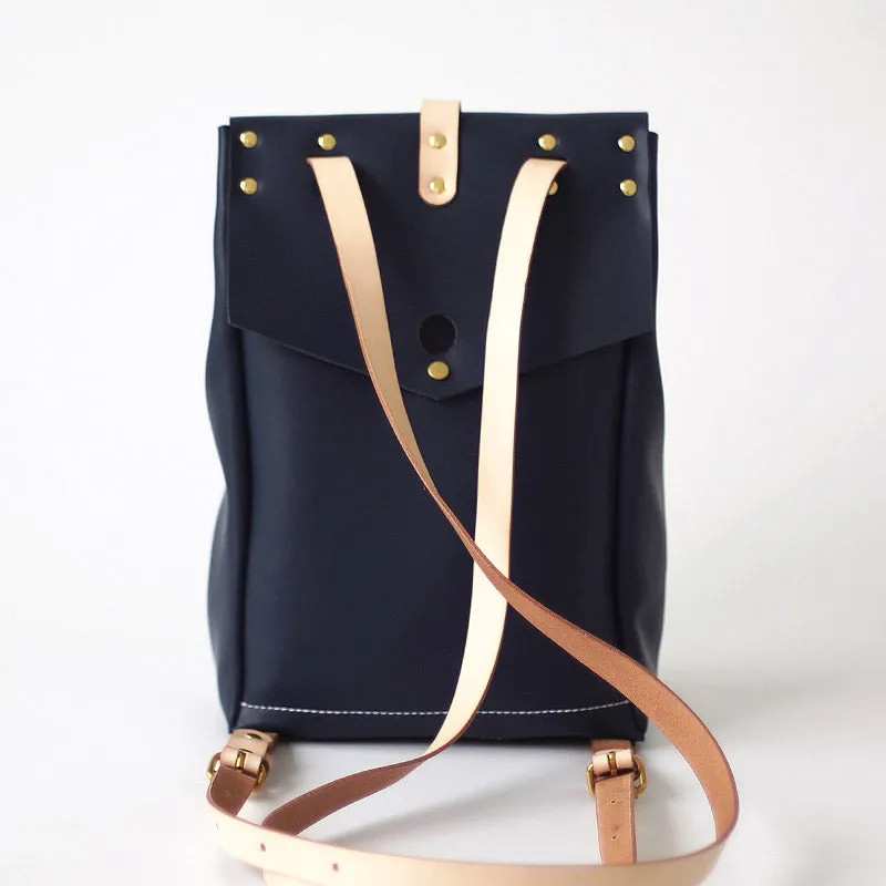 Fashion Womens Blue Leather Backpack Purse Bag Loptap Backpacks for Women