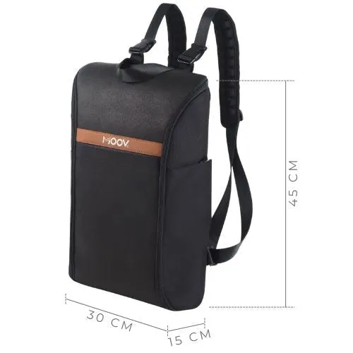 Laptop Backpack - Sleek Convertible Bag: Genuine Leather