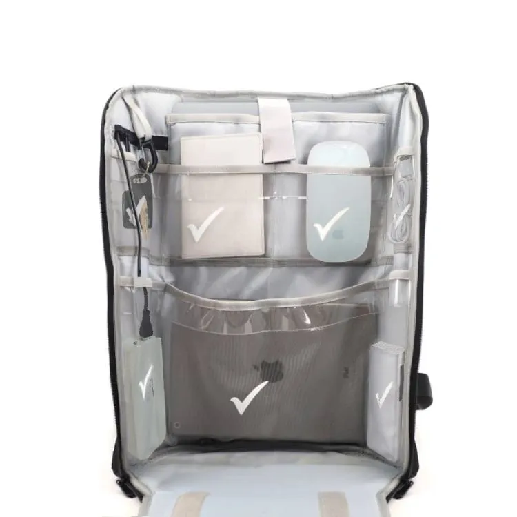 Laptop Backpack - Sleek Convertible Bag: Genuine Leather