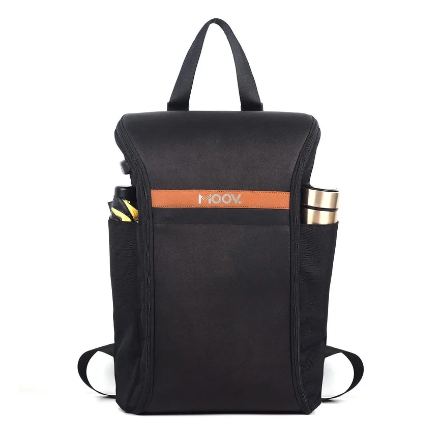 Laptop Backpack - Sleek Convertible Bag: Genuine Leather