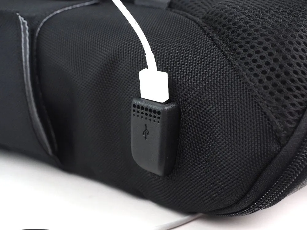 Laptop Backpack - Sleek Convertible Bag: Genuine Leather