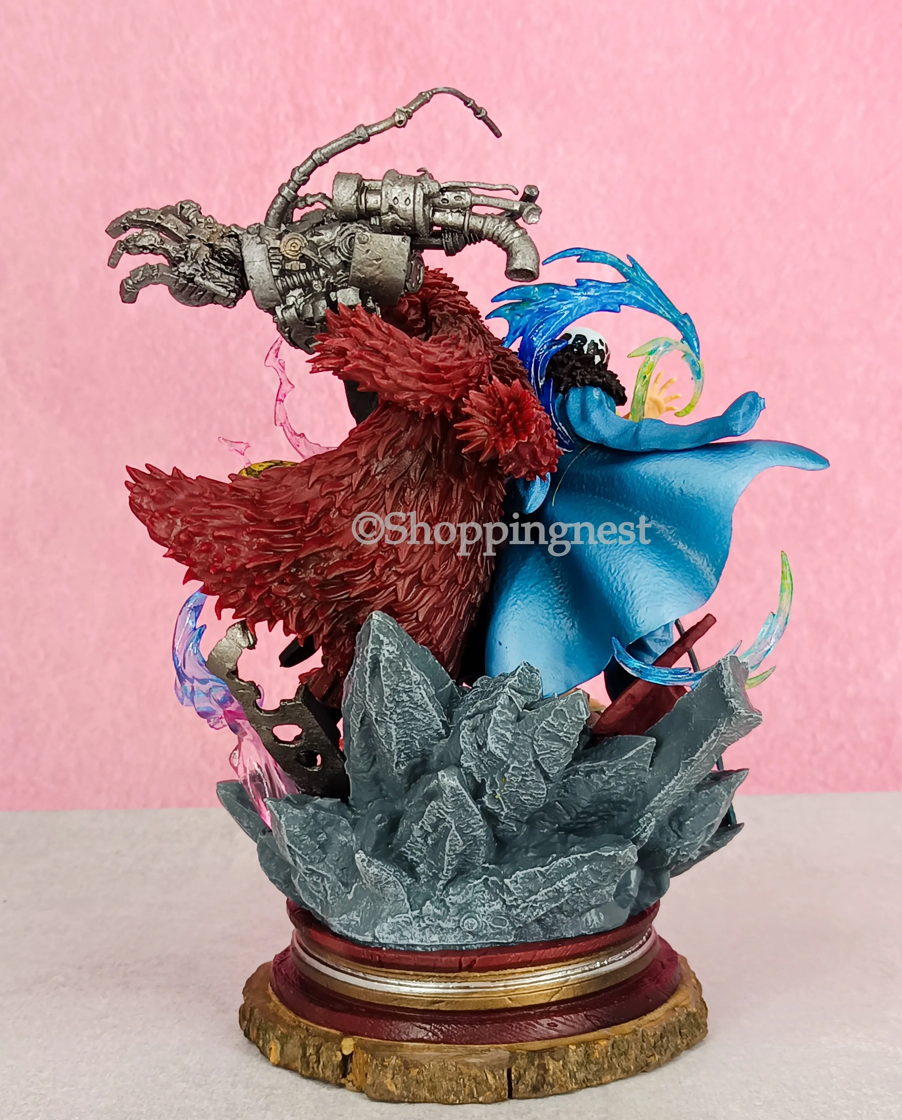 One Piece Figurine Three Captain Anime Figure Kid Law Luffy Action Pvc Statue Desktop Decoration |  20cm |