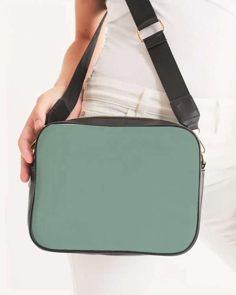 Shaded Pale Pastel Green Gray Crossbody Bag | C30M0Y30K30
