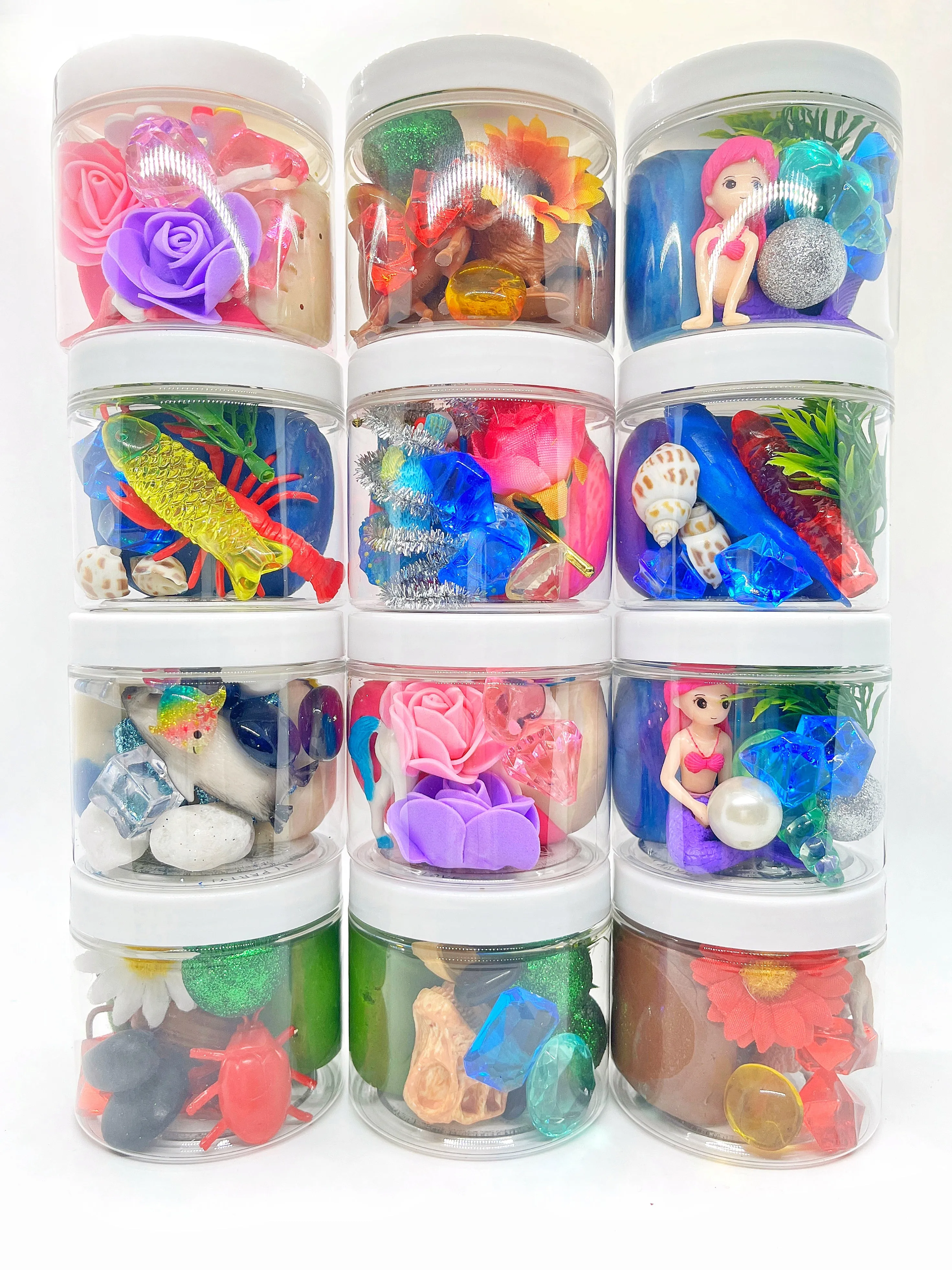 Themed Play Dough Jars