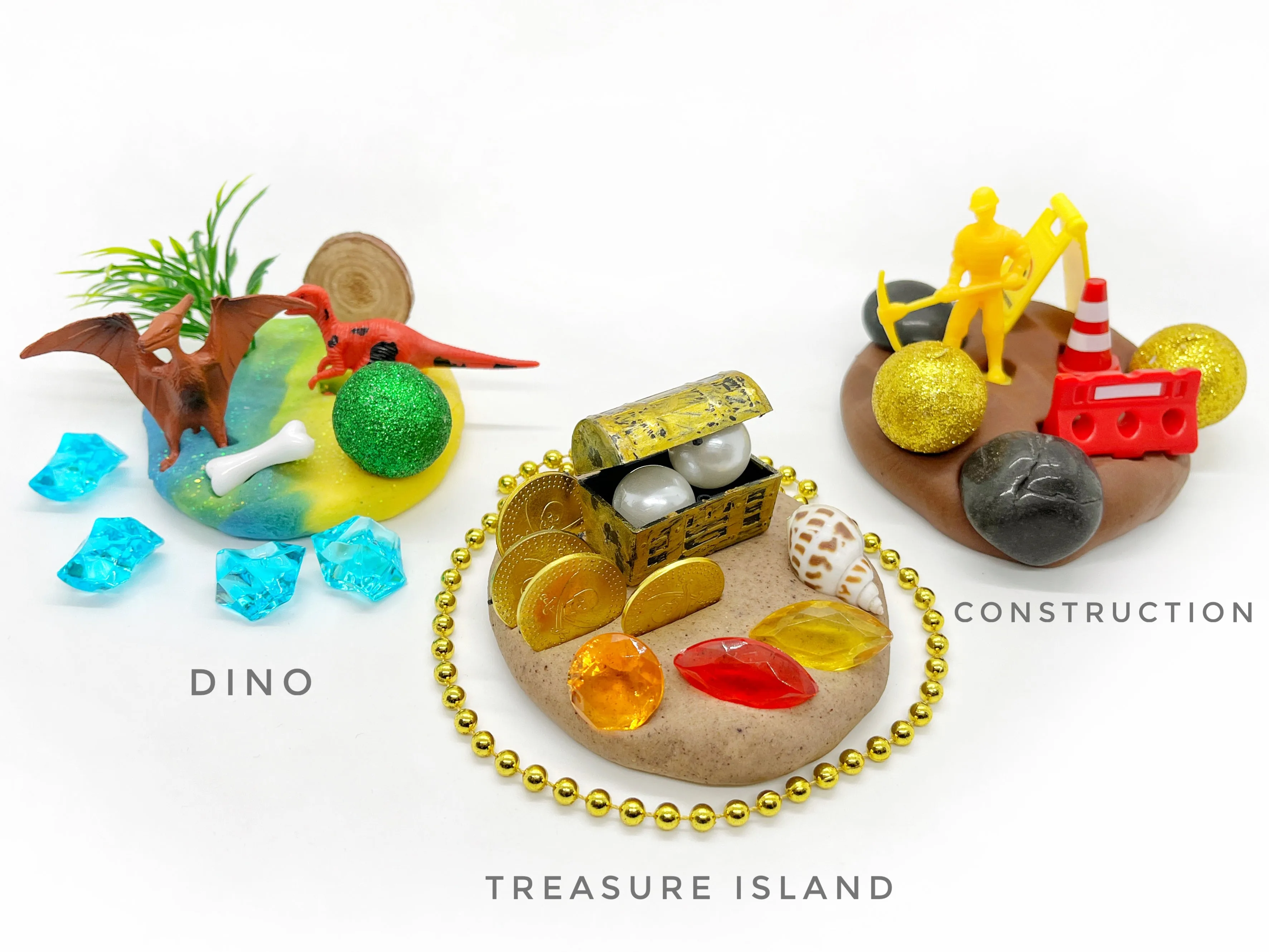 Themed Play Dough Jars