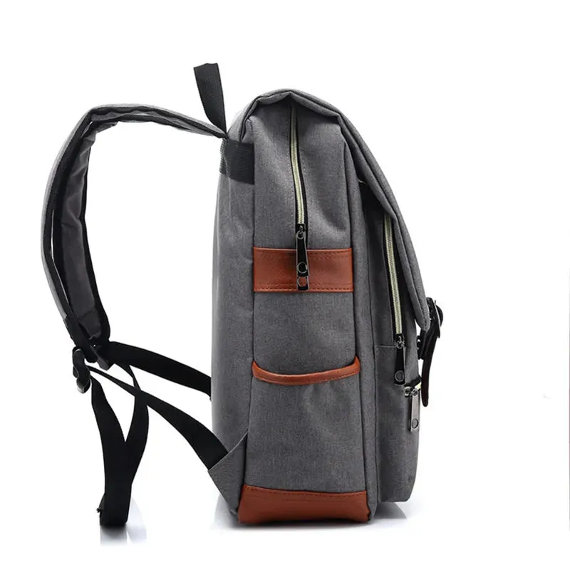 Vintage 16 inch Laptop Backpack Canvas Bags Travel Leisure Backpacks Retro Casual Bag School Bags For Teenagers