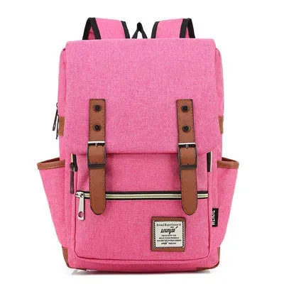 Vintage 16 inch Laptop Backpack Canvas Bags Travel Leisure Backpacks Retro Casual Bag School Bags For Teenagers