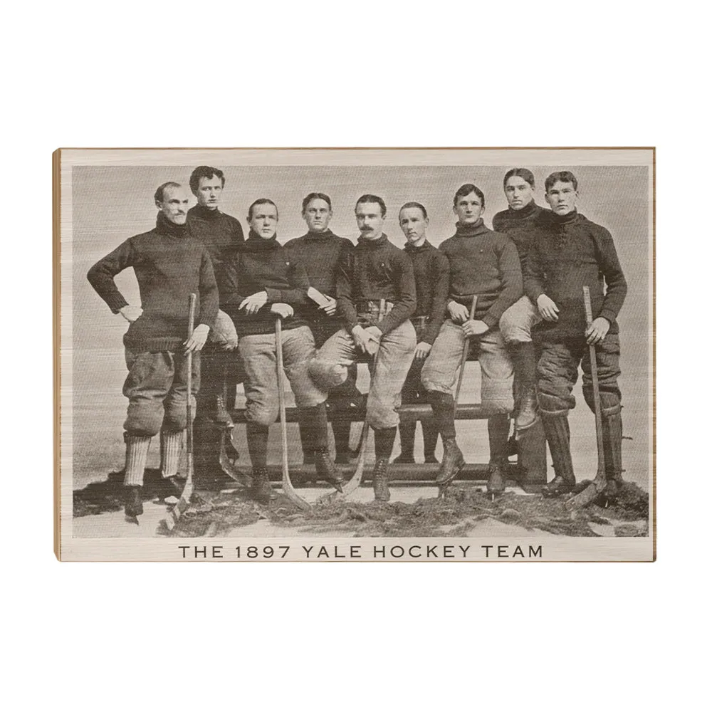 Yale Bulldogs - Vintage 1897 Yale Hockey